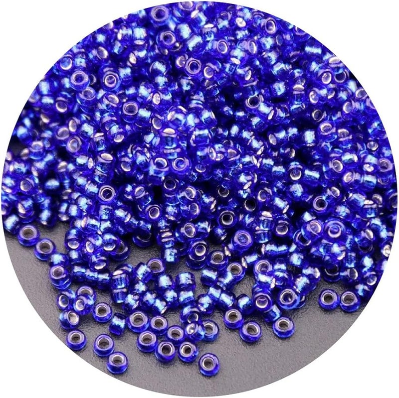 Dark Blue 700PCS 3mm Glass Round Spacer Rice Beads For DIY Jewelry Making Bracelets Necklaces - Image 1